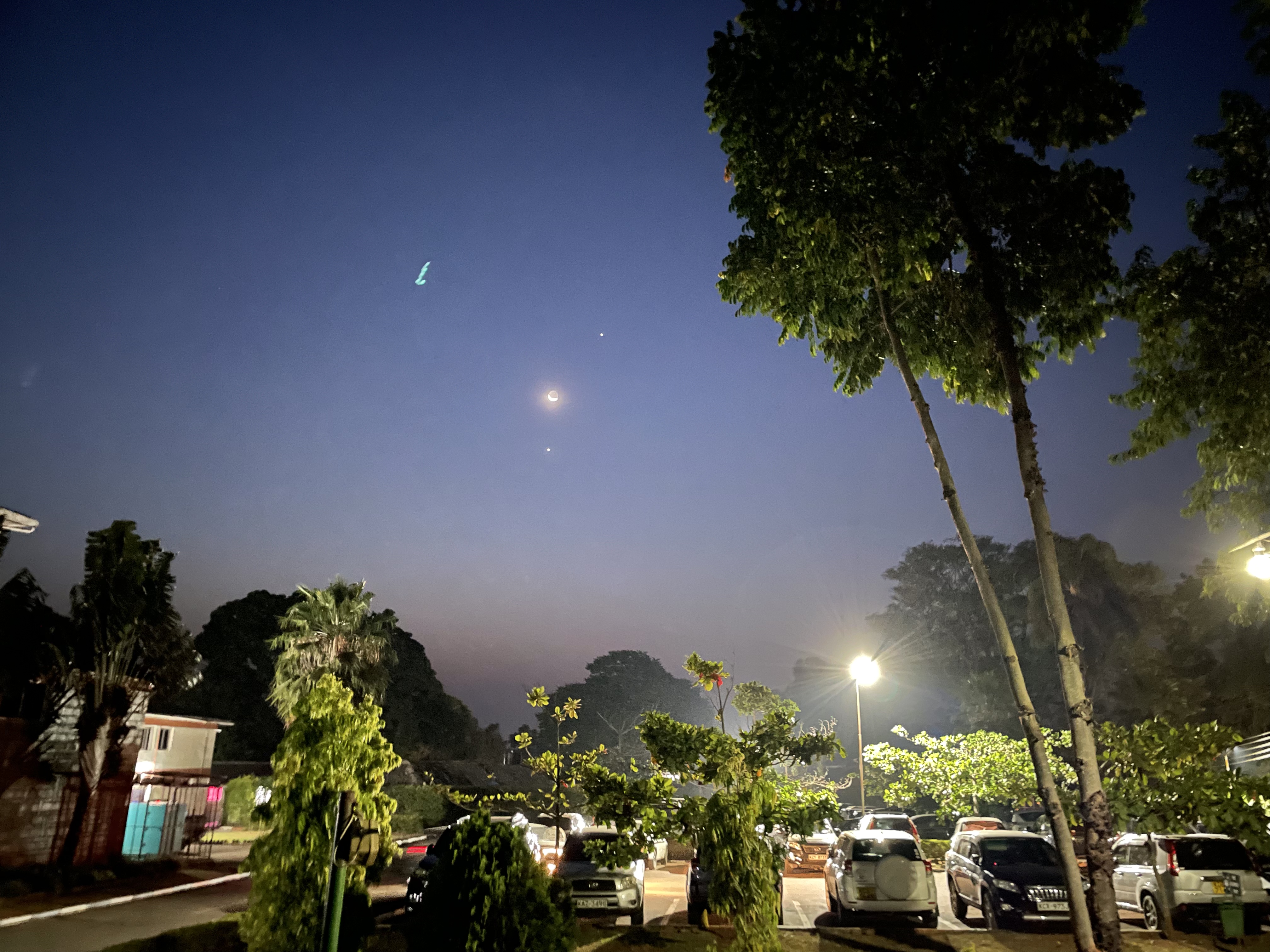 Conjunction of the Moon, Jupiter and Venus